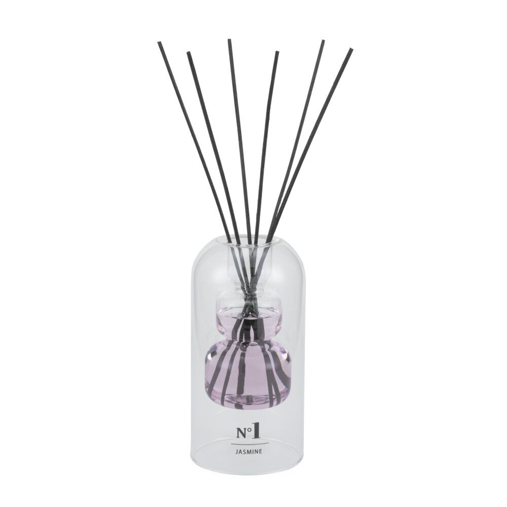 Diffuseur de parfum double paroi à bâtonnets senteur jasmin 150ml