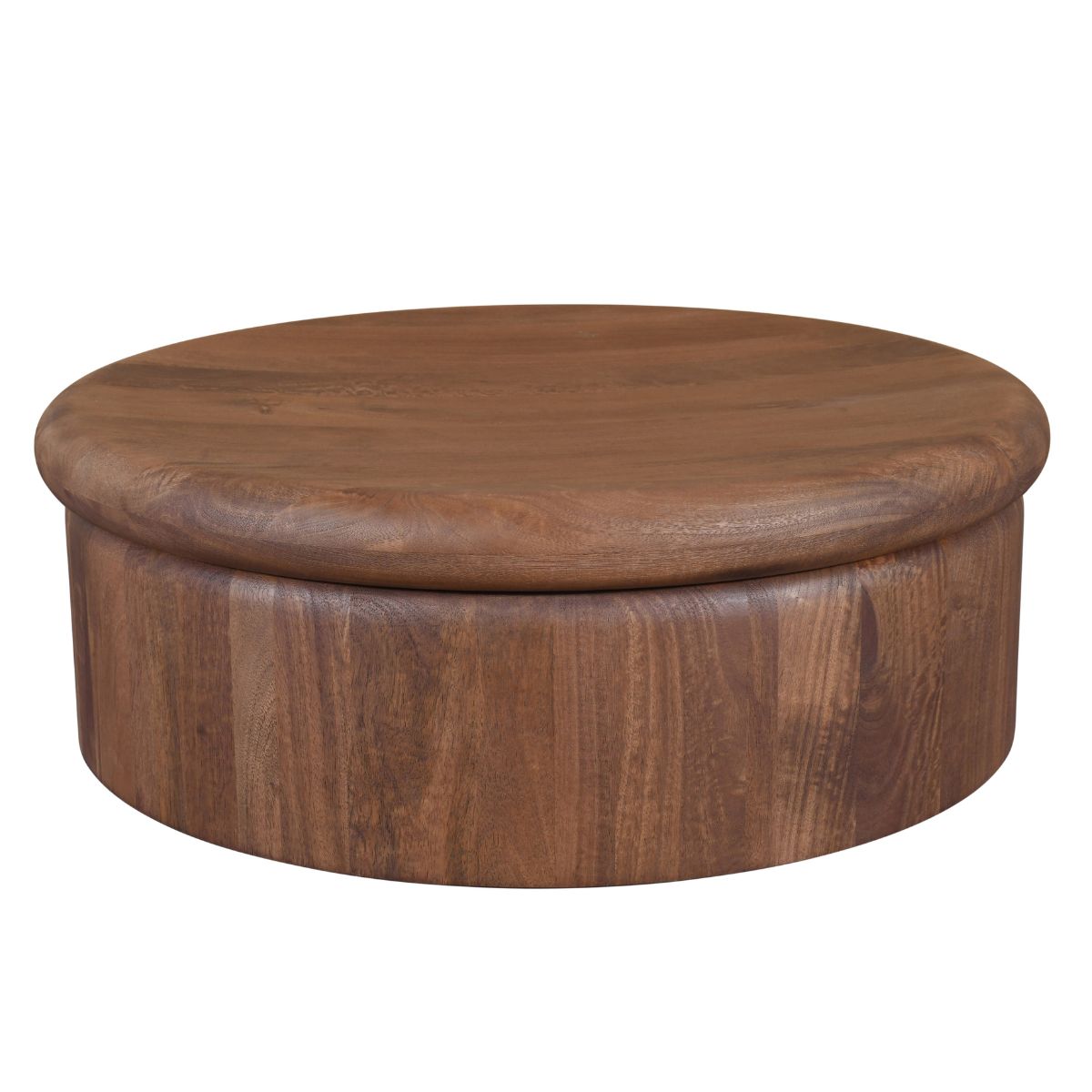 DÉJA Living Salontafel Rota - Rond Donkerbruin Mangohout - 90x90x31cm