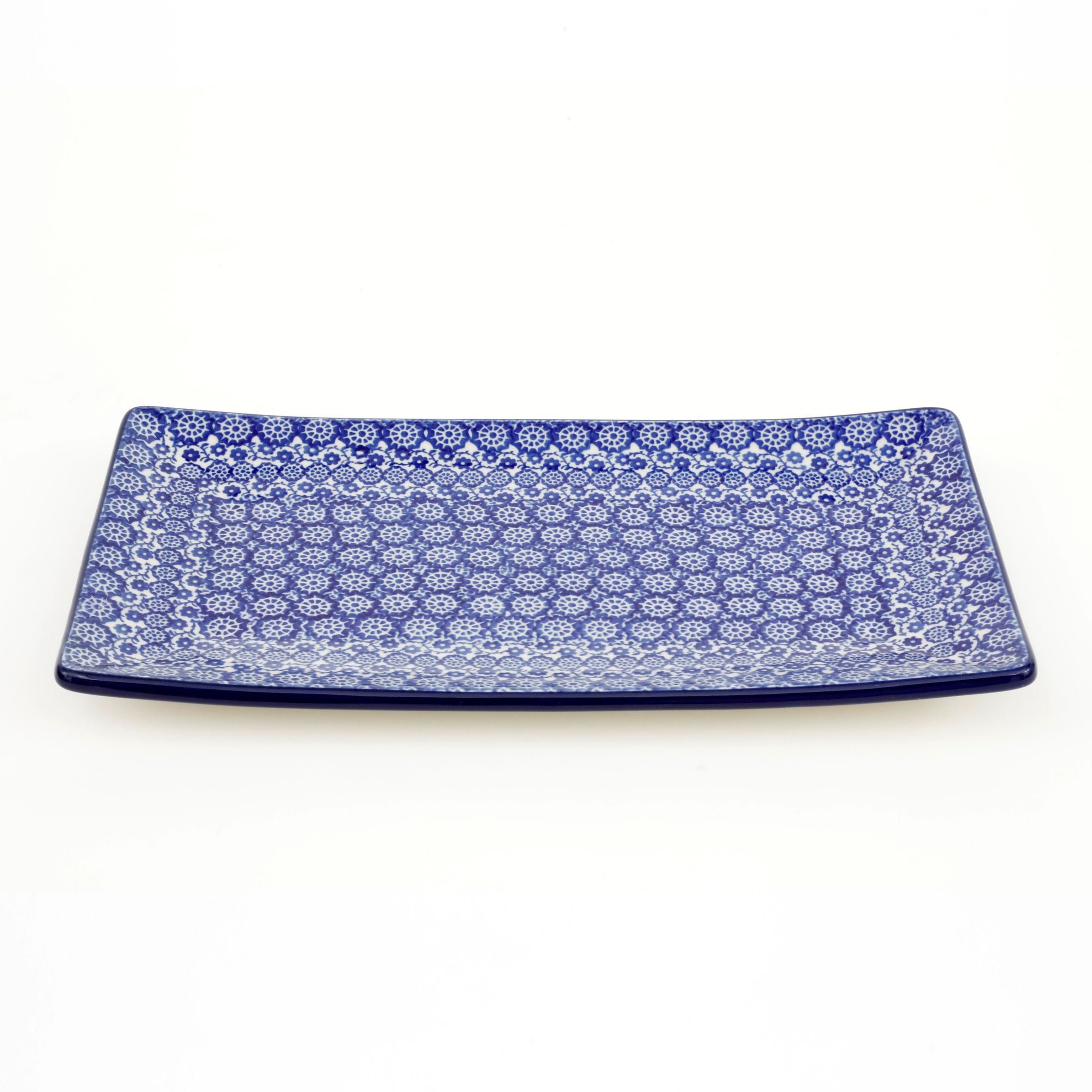 Tacka ceramiczna C26 30/16,5cm 2615X Kobaltowa koronka