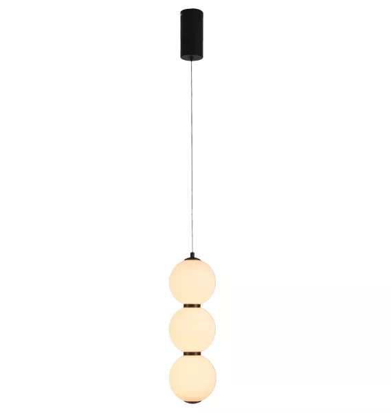 Lampa wisząca PERLA LED czarna 12 cm