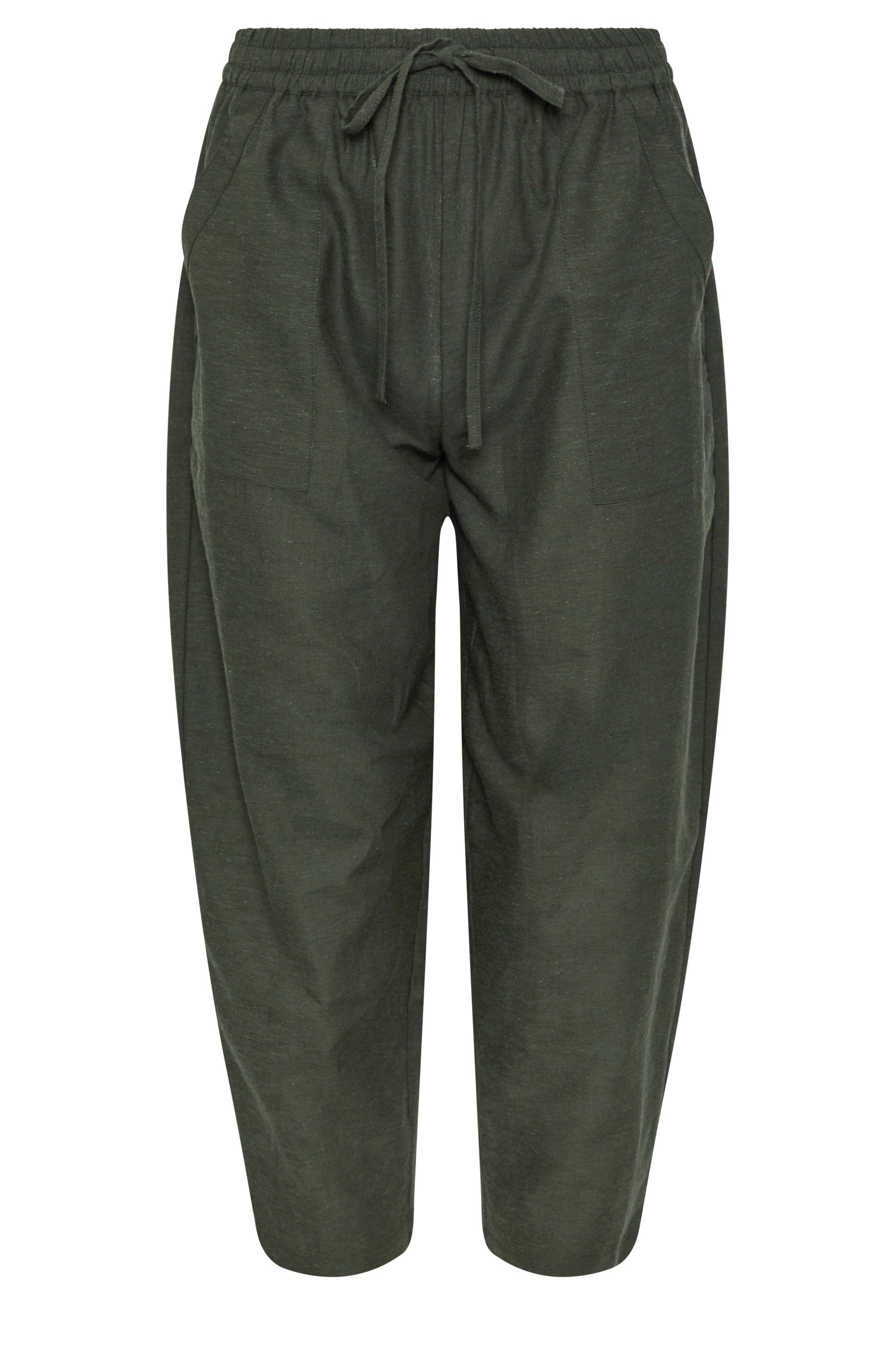 PixieGirl Petite Linen Barrel Trousers