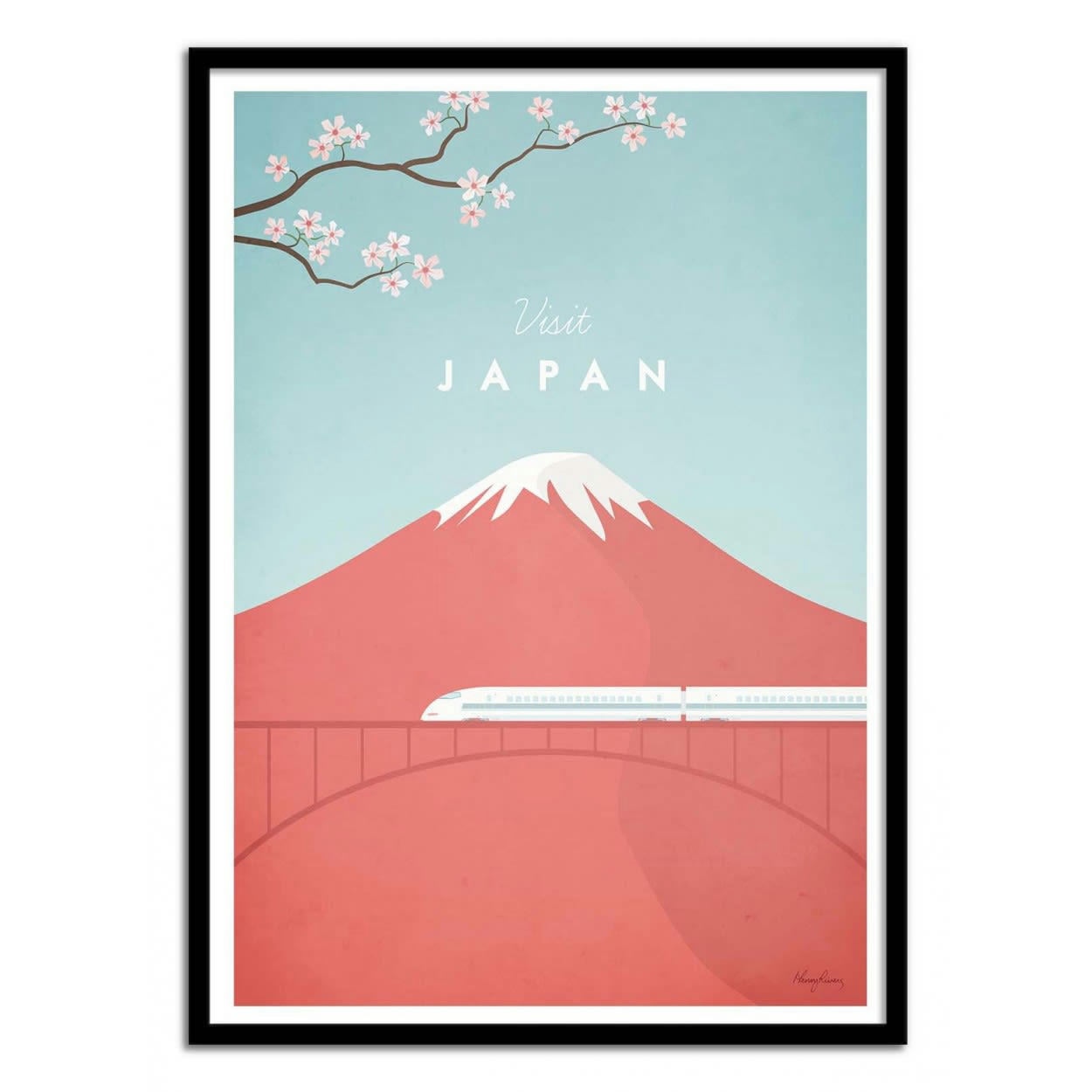 HENRY RIVERS - VISIT JAPAN - Affiche d