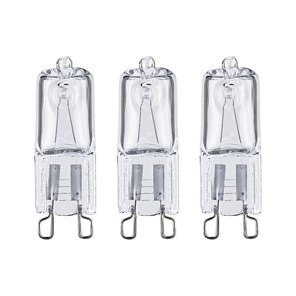 Kit Culot à broche halogène Four de cuisson G9 230V 3x225lm 3x25W 2700K gradable Clair