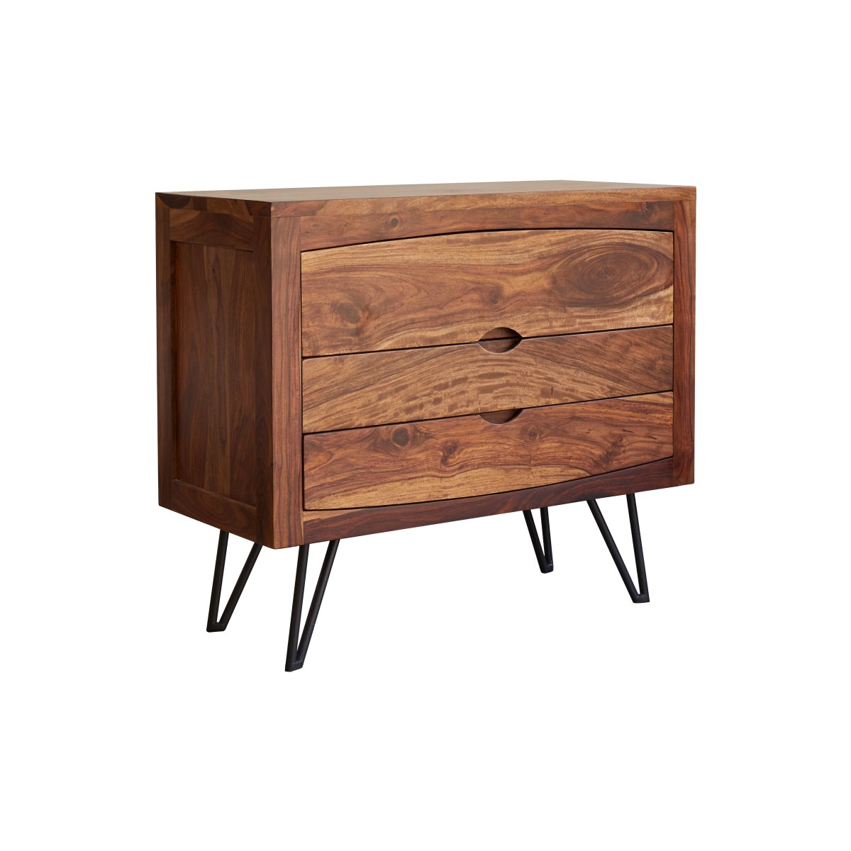 Tikamoon Massief palissander kindercommode - Bruin