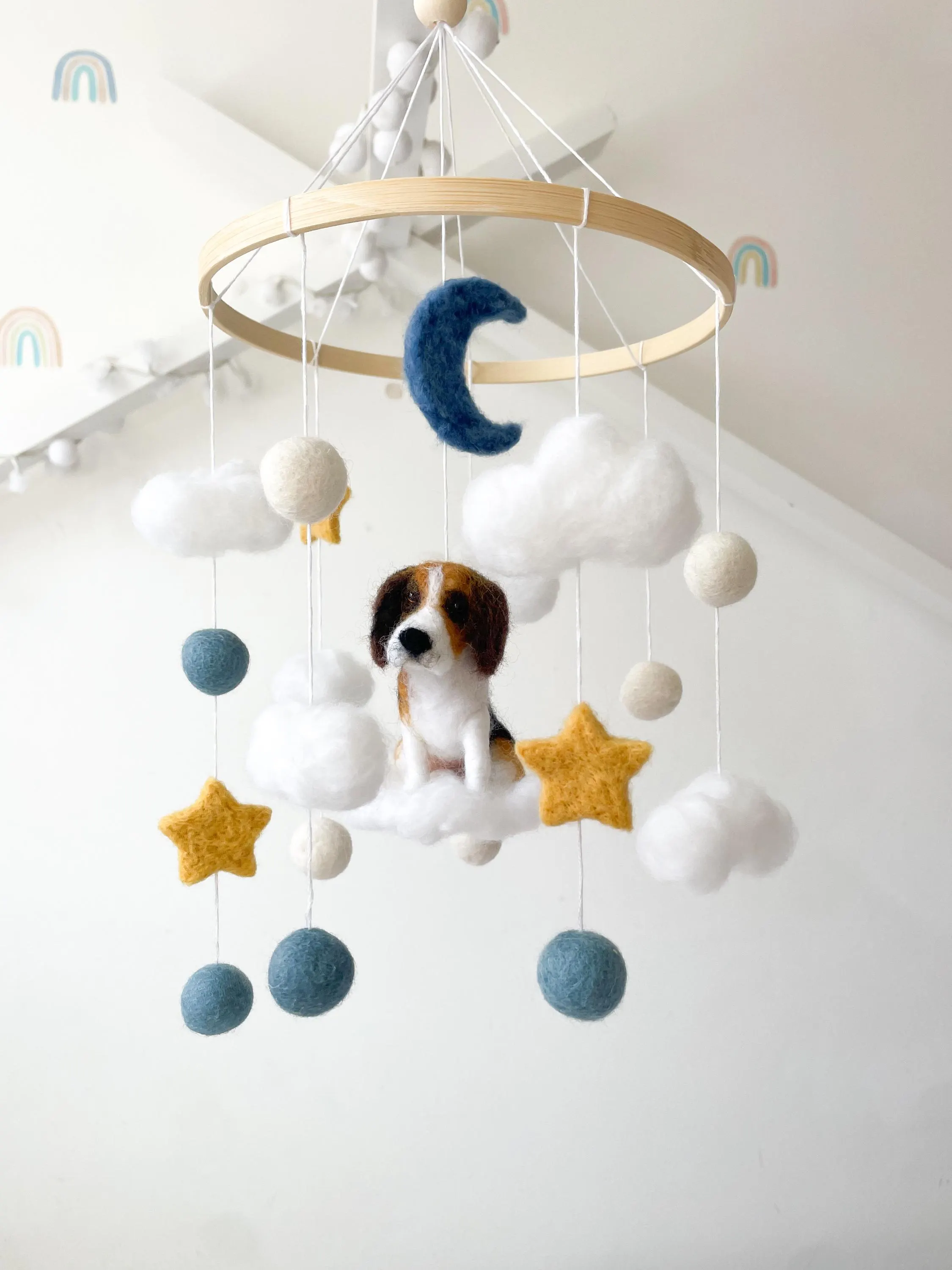 Custom Pet Baby Mobile | Personalised Nursery Decor | Baby Shower Gifts