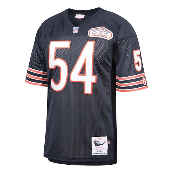 Brian Urlacher Chicago Bears 2001 Authentic Throwback Retired Player Jersey - Navy
