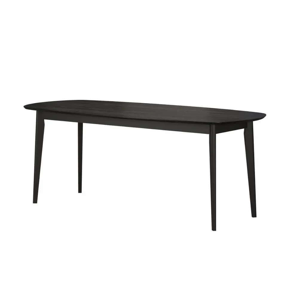 Hioshop Ronin eetkamertafel 90x200cm ask decor zwart