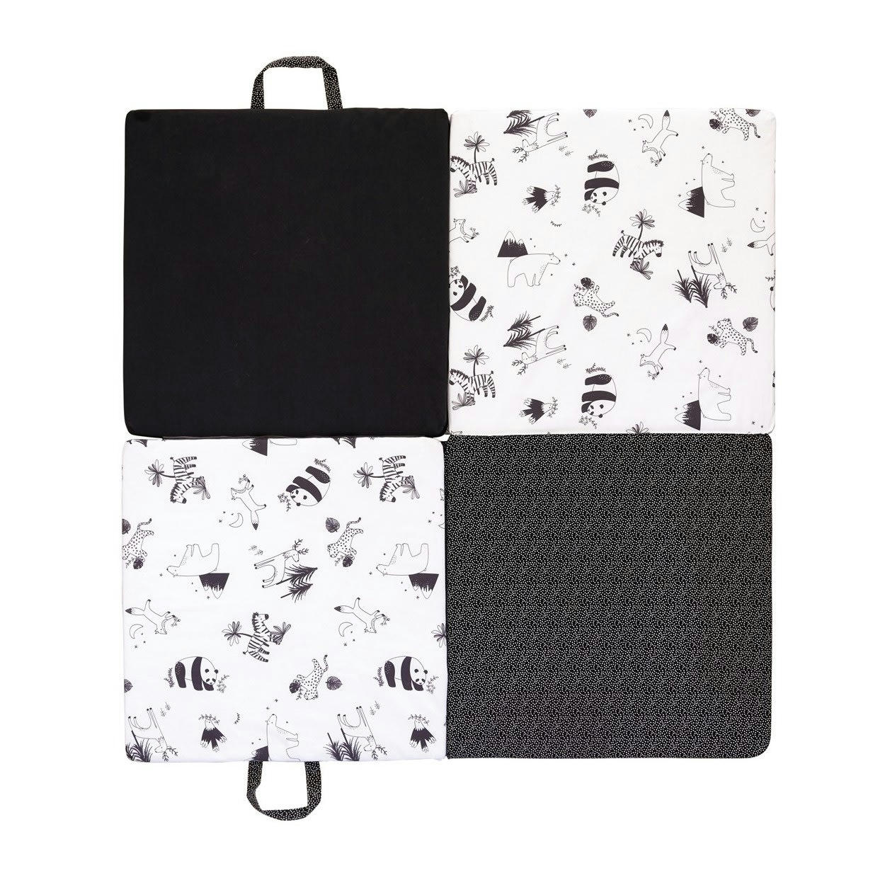 - Tapis de jeu bébé Black & White Experience - 120x120cm