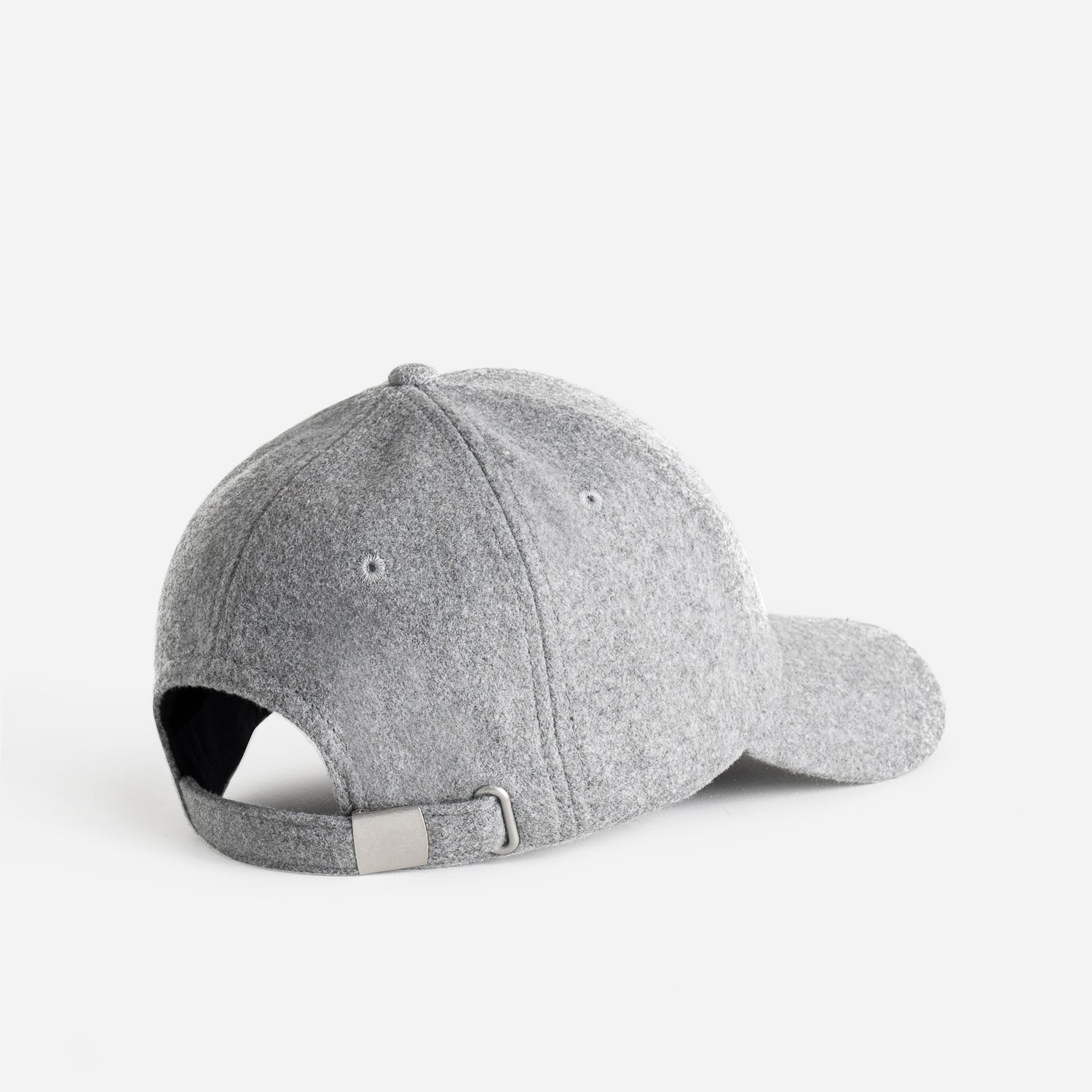 Casquette grise laine feutrée