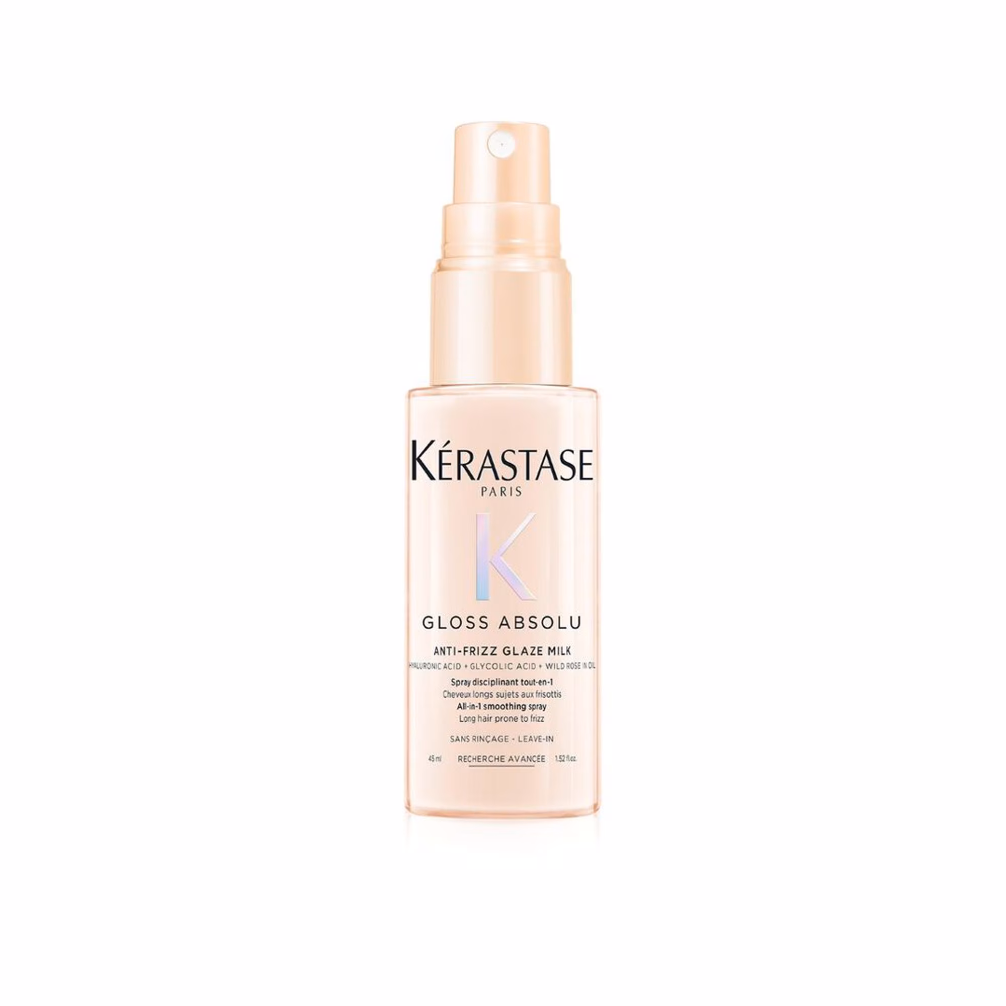 GLOSS ABSOLUSpray disciplinant tout-en-1 pour cheveux longs sujets aux frisottis