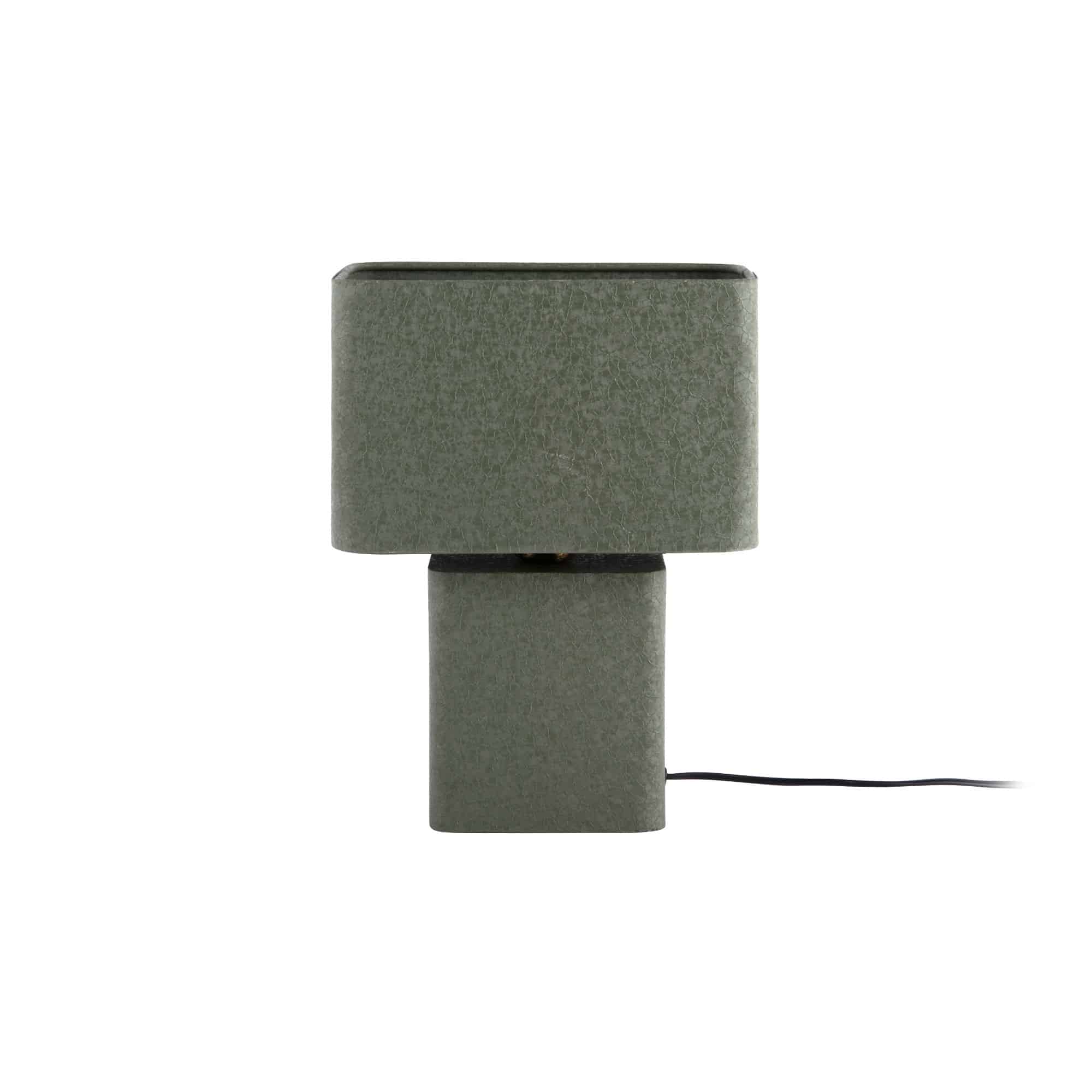 Leitmotiv tafellamp Boaz Recto - groen - 24x14x33cm
