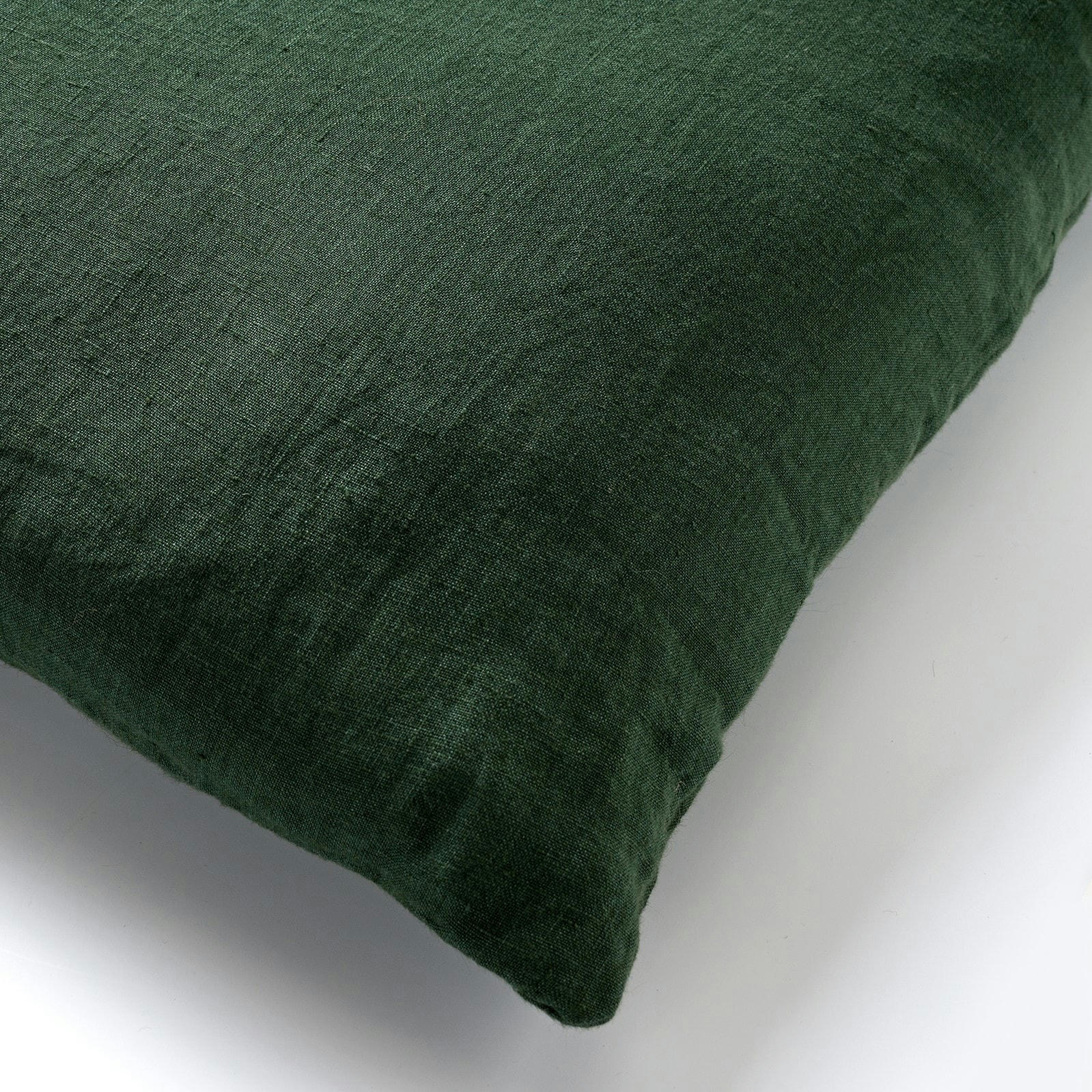 - Housse de coussin vert en laine-45x45 cm uni