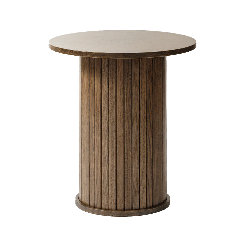 Olivine Lenn Ronde Houten Bijzettafel Ø 50 cm - Gerookt Eiken