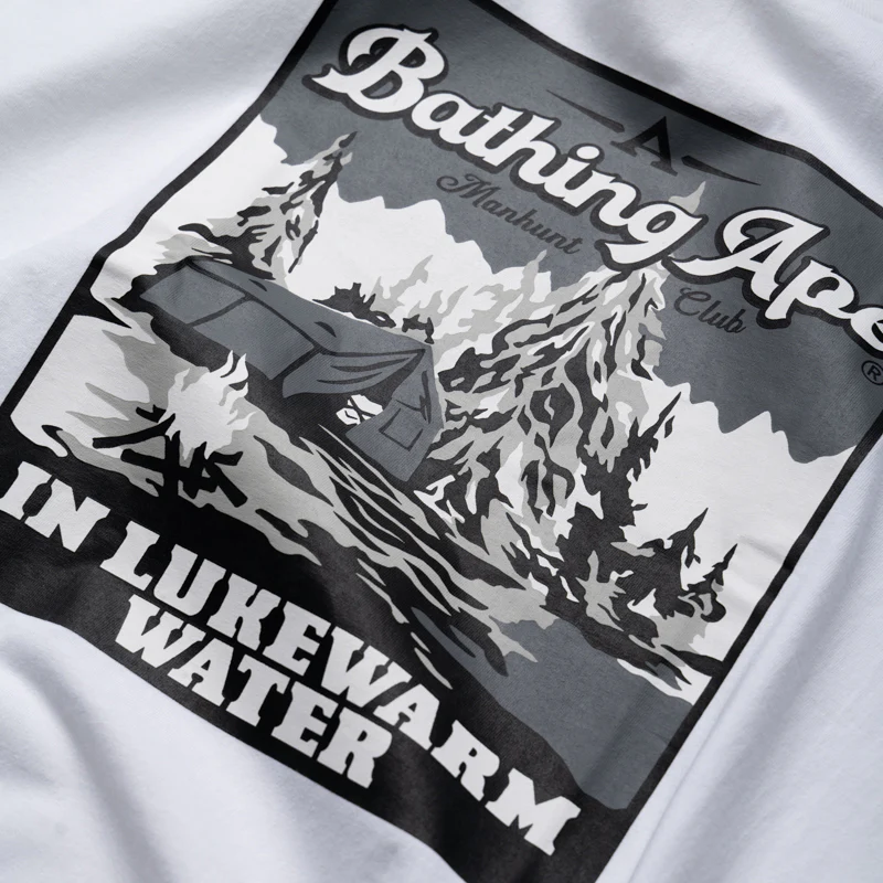 A Bathing Ape Base Camp Tee - White