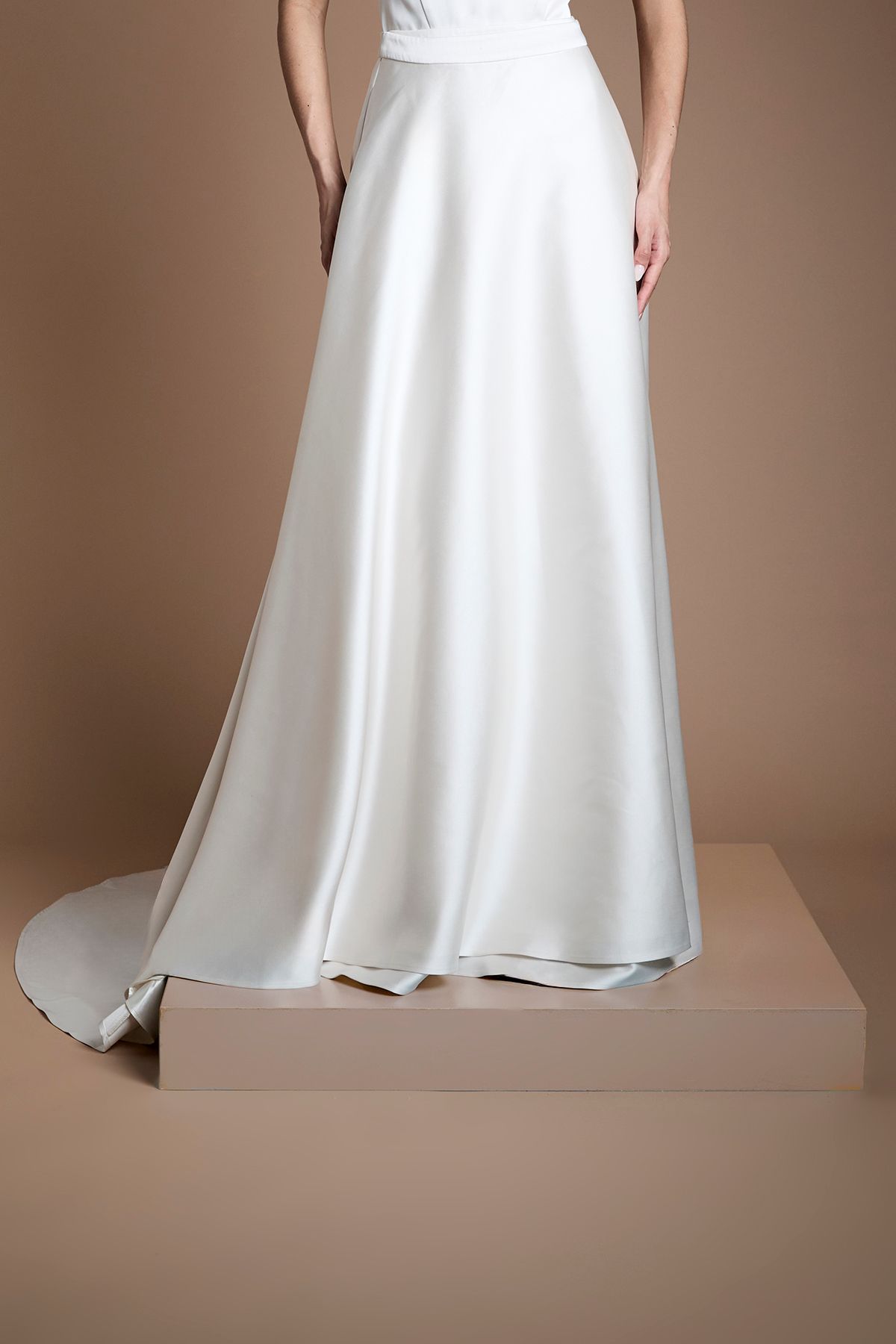 Coast Structured Wrap Bridal Overskirt with Full Train