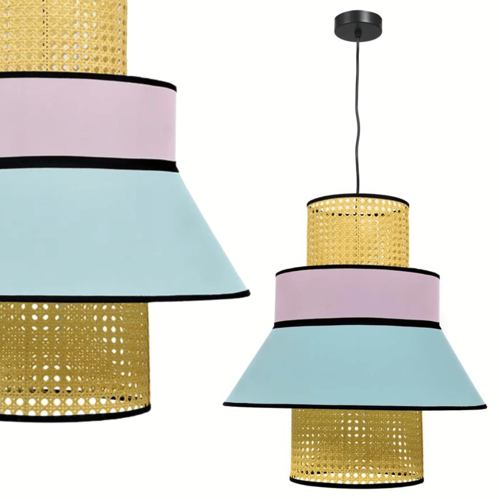 Lampa Wisząca KRUDO 500 – BAMBUS Pergamin Wiklina Rattan Boho
