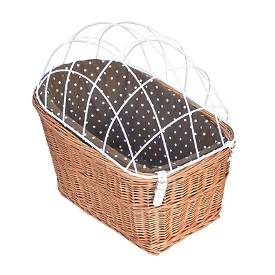 Aumüller Bicycle Basket with Protective Wire for Luggage Rack