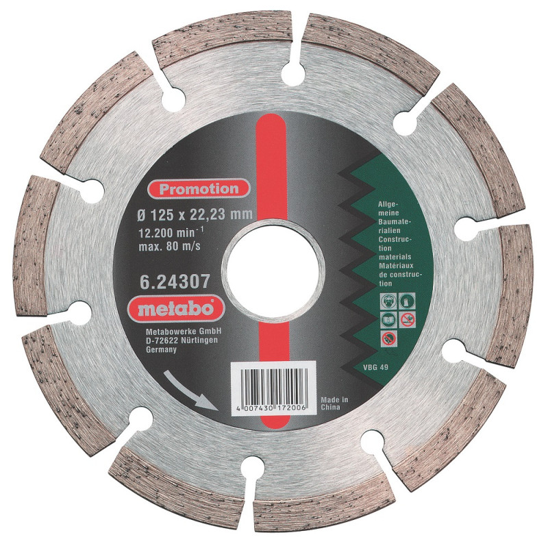 Meule à tronçonner diamantée Universal Ø 125 mm METABO