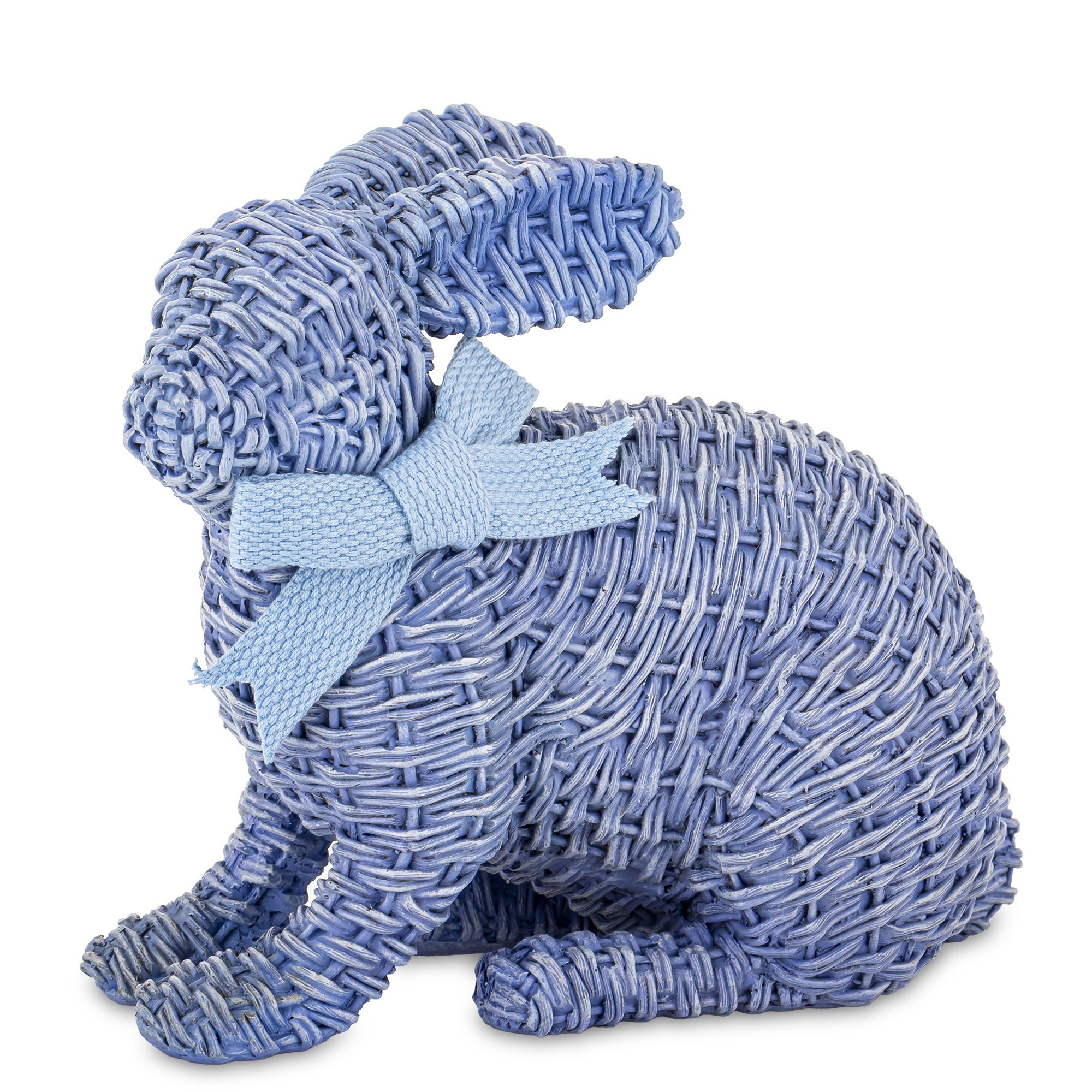 Dekoracja - figurka królika 19,5x22x12 cm AFICO niebieski mały