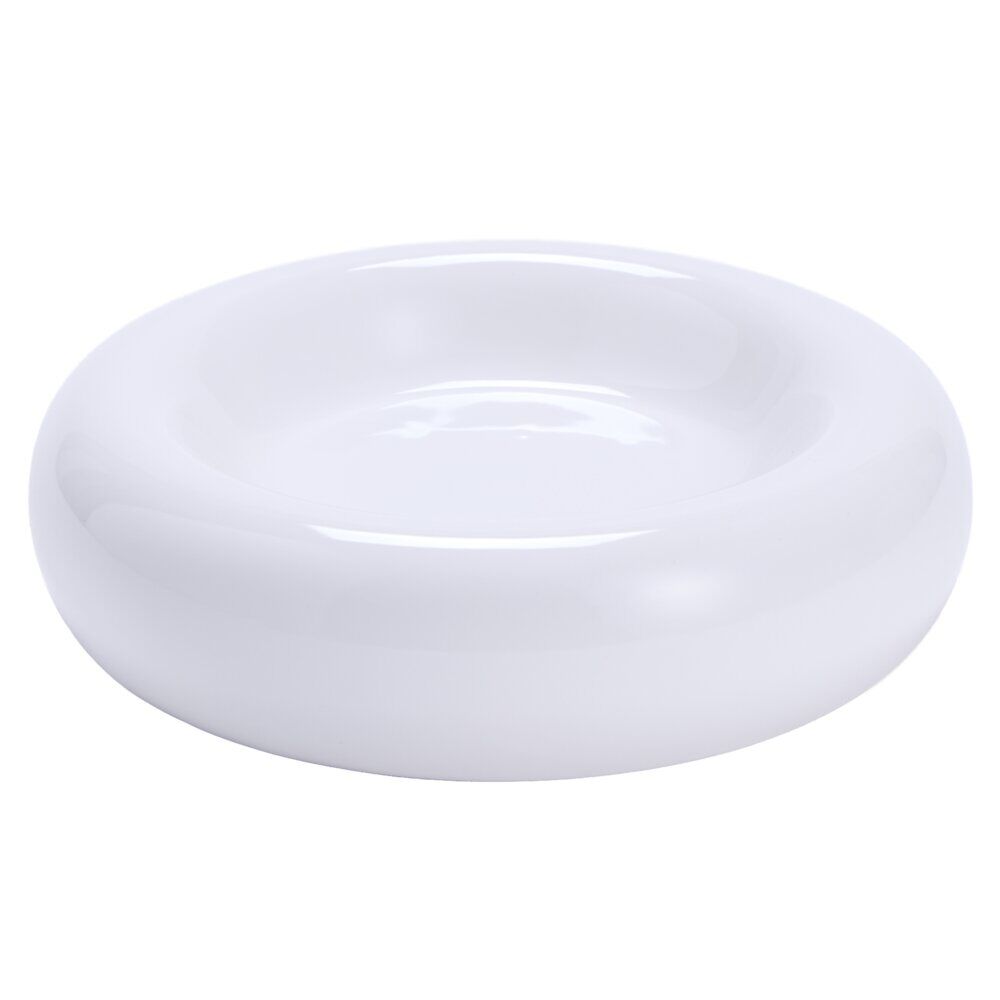 Vide-poche rond céramique Ø20,5cm (2 modèles blanc ou bleu)