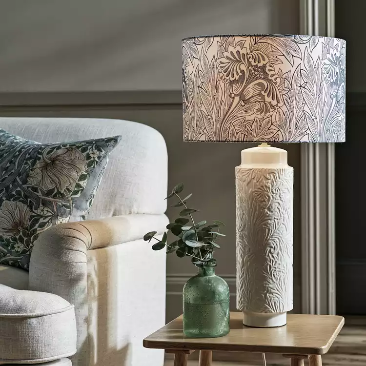 Habitat x Morris & Co. Tulip Toile Ceramic Lamp - Large