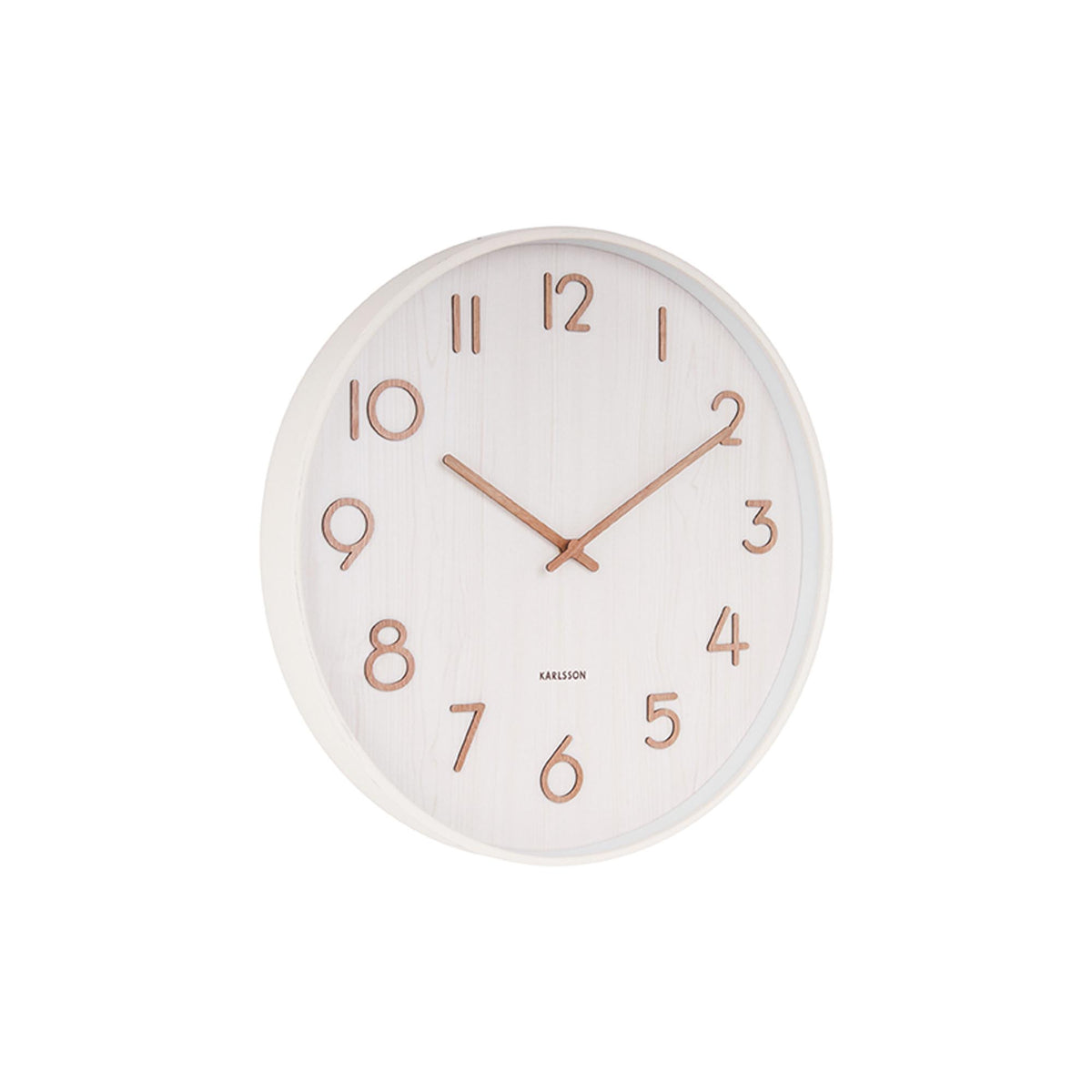 Karlsson wandklok Pure - wit - Ø40cm