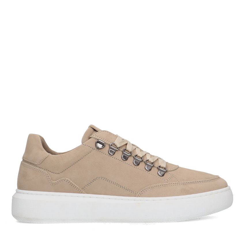 Manfield Beige nubuck sneakers