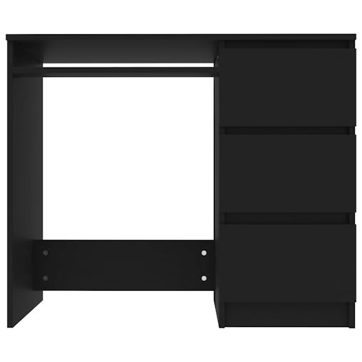 NNEVL Desk Black 90x45x76 cm Chipboard