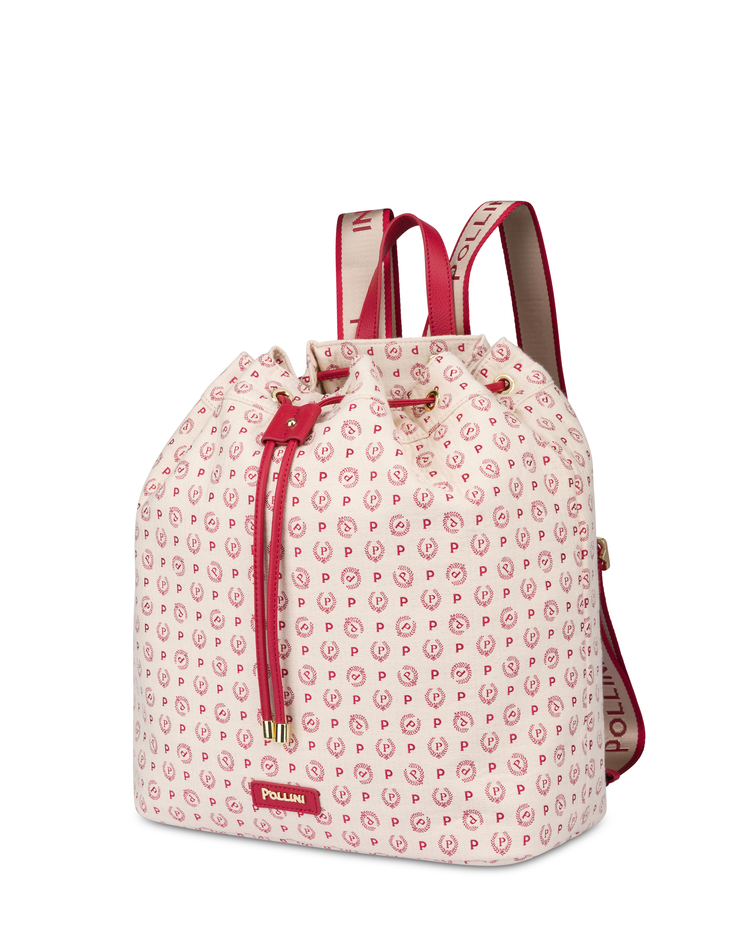 Zaino Heritage Denim Jacquard Avorio/rosso/rosso
