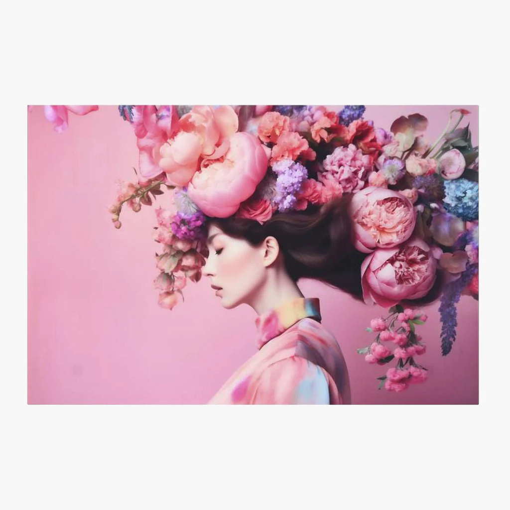 Quadro Vidro Flores 150x100