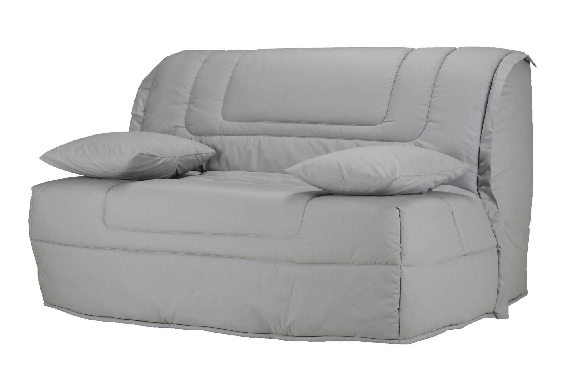 GABRIEL - Banquette BZ avec matelas Bultex gris 140 x 190 cm