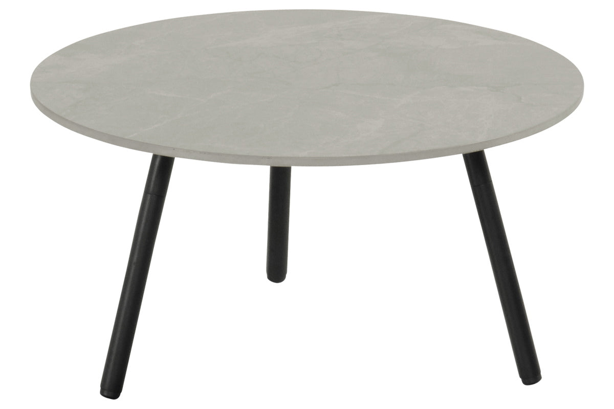 Hartman Bijzettafel Monaco - Grijs/Zwart Keramiek - 60x60x30cm