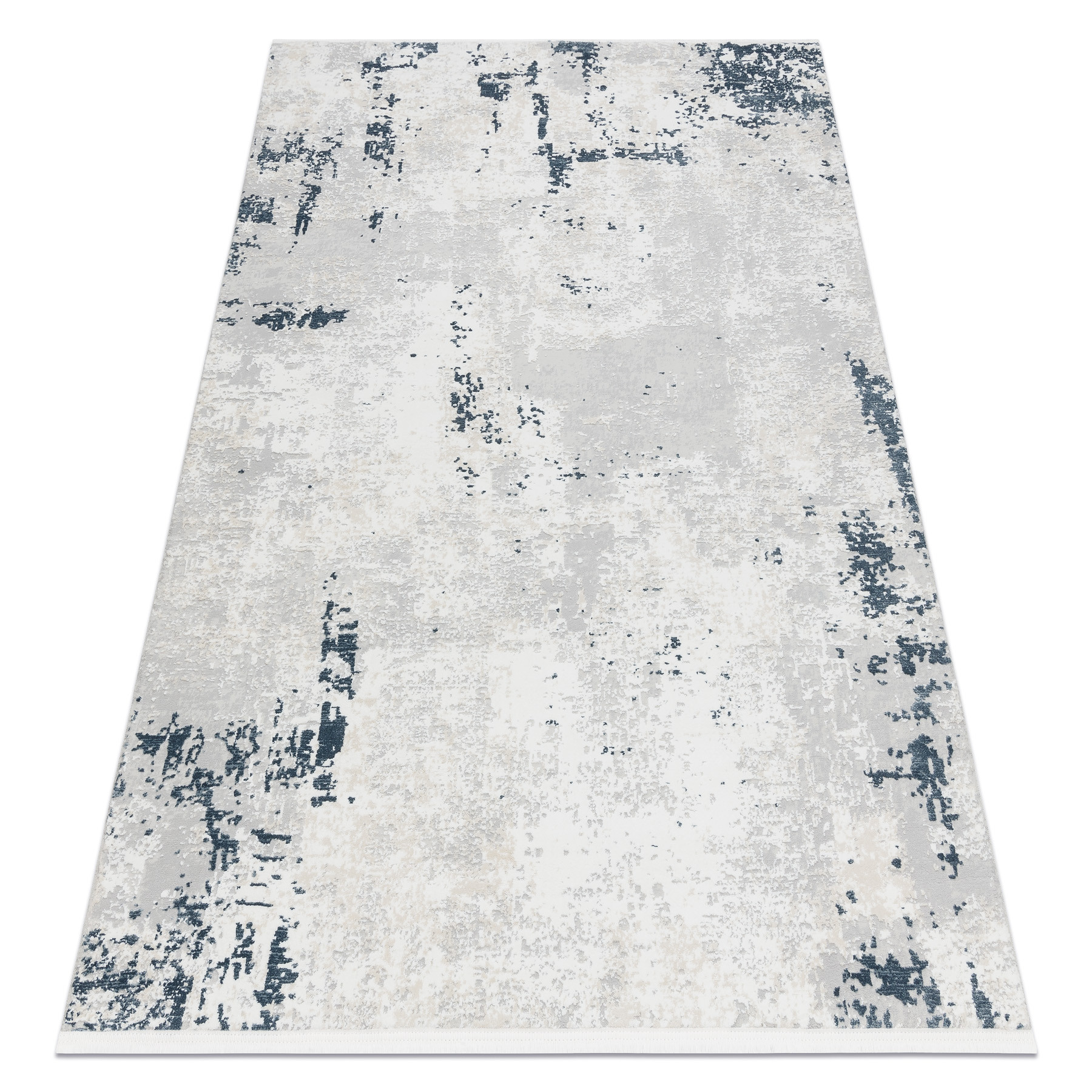 Dywan DUKE 51378 krem / niebieski - Beton, kamień 80x150 cm