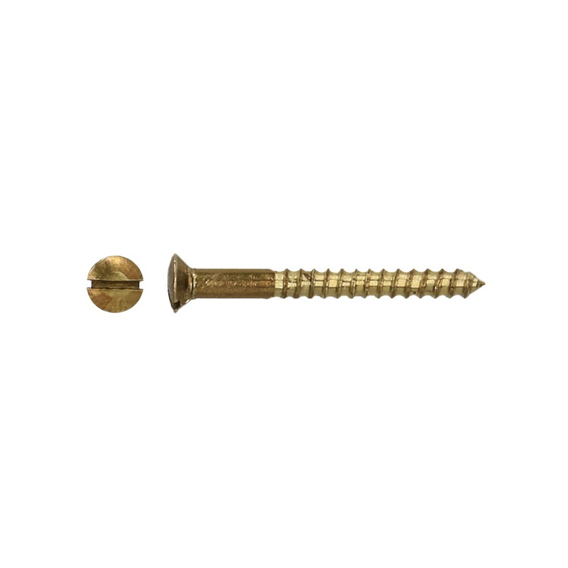 Vis à bois à tête fraisée en laiton 3 x 16 mm 20 pièces