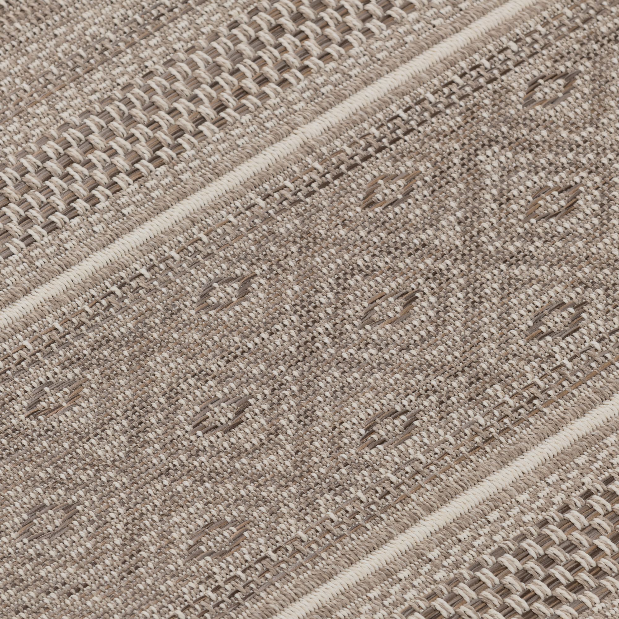 LUCIE - Tapis intérieur et extérieur à motifs - marron 160x230cm