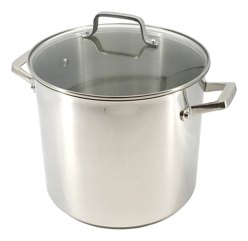 PADERNO Signature 18/10 Stainless Steel Stock Pot, Dishwasher & Oven Safe, 16-qt