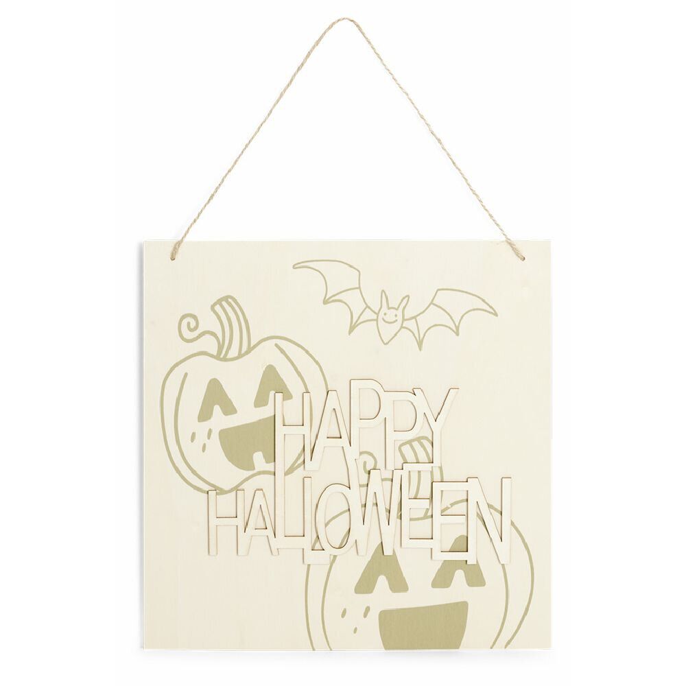 Pancarte mdf Happy Halloween à décorer