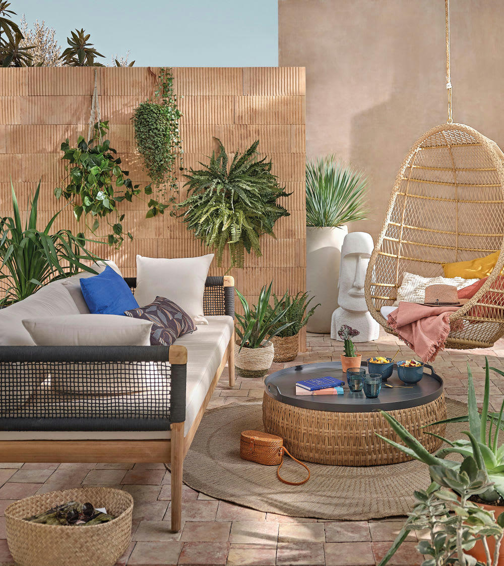 ROMMIE - Coussin bleu 45x45