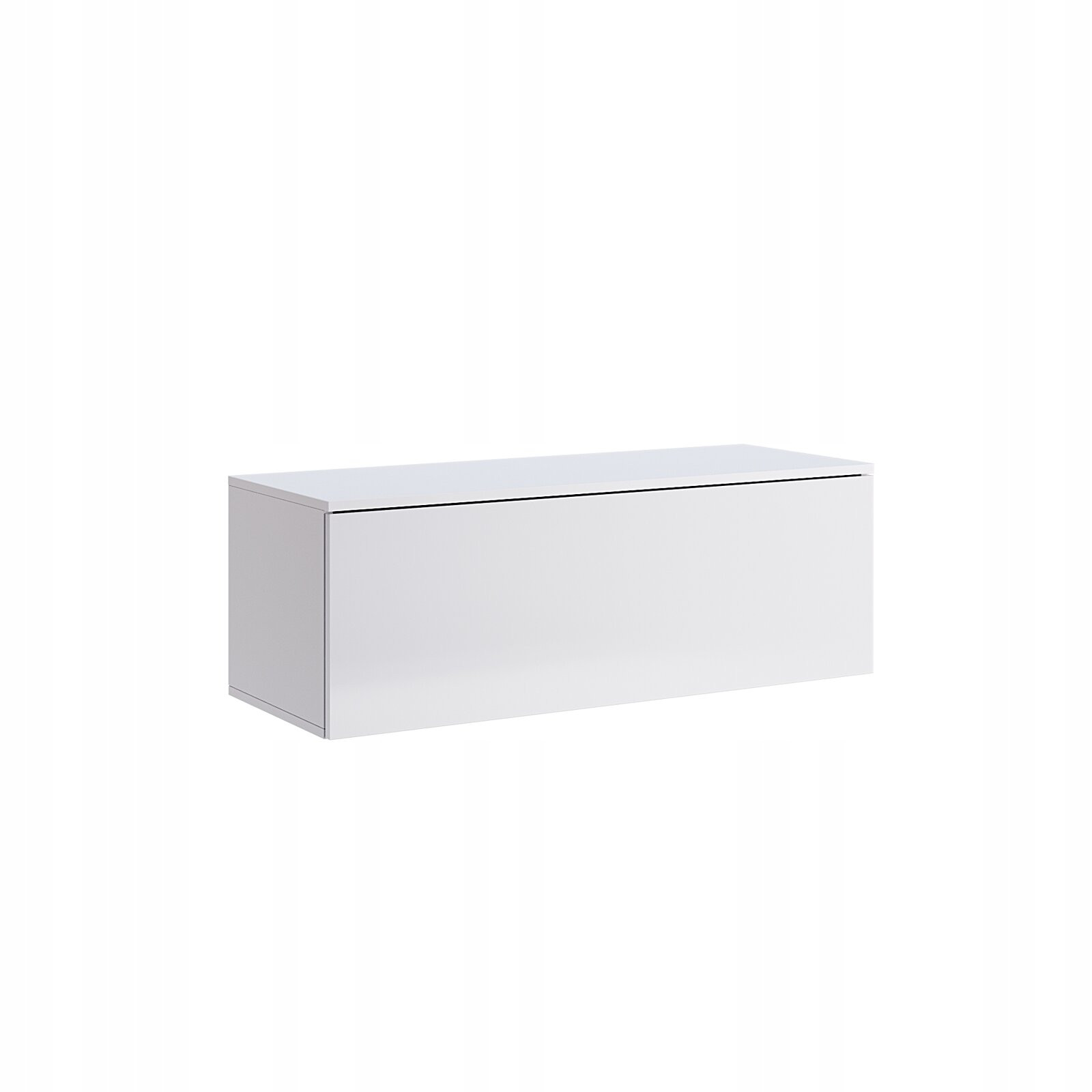 SZAFKA WISZĄCA RTV Box 105 cm biały połysk push to open