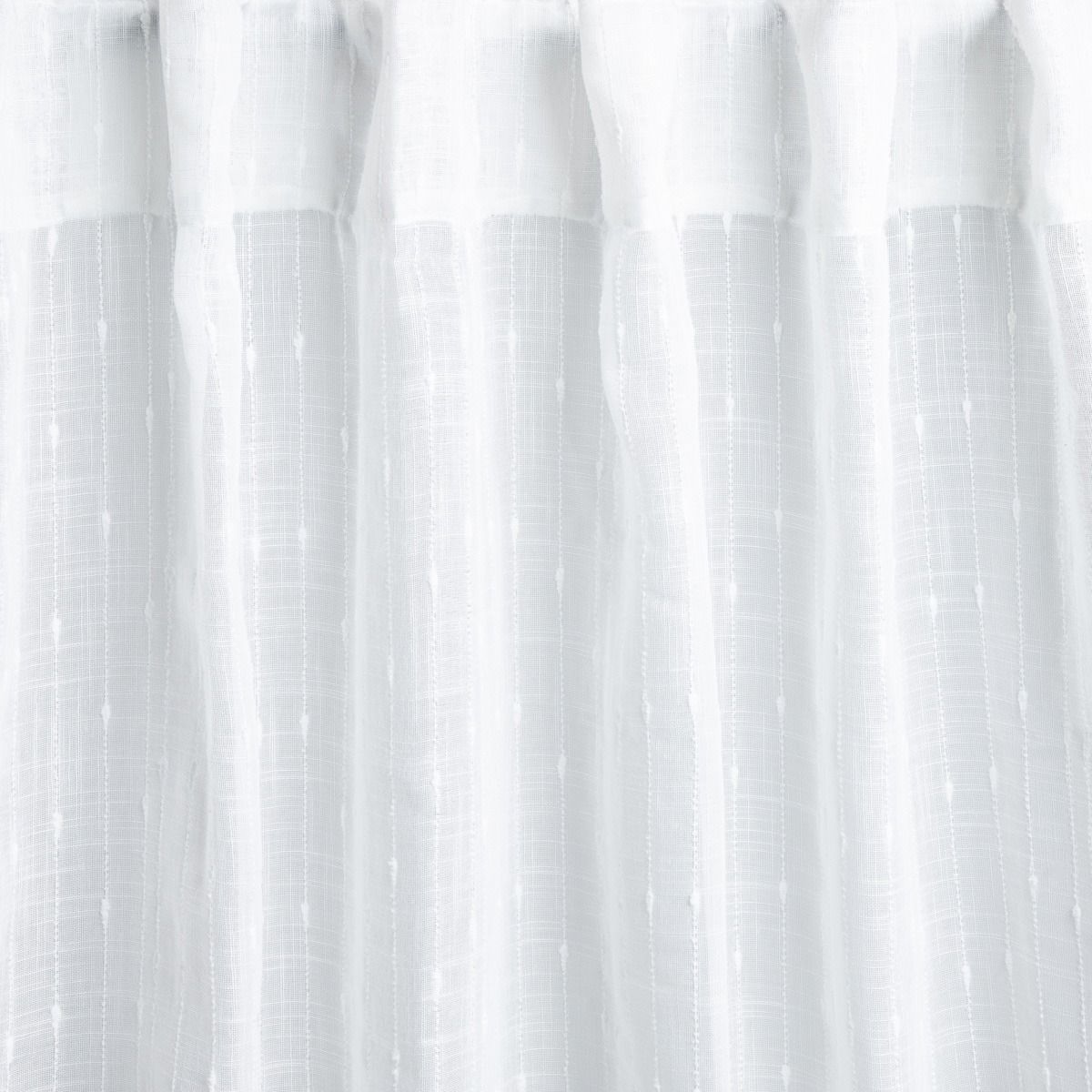 Firanka NISA woalowa z wytłaczanym wzorem biała 140X250CM