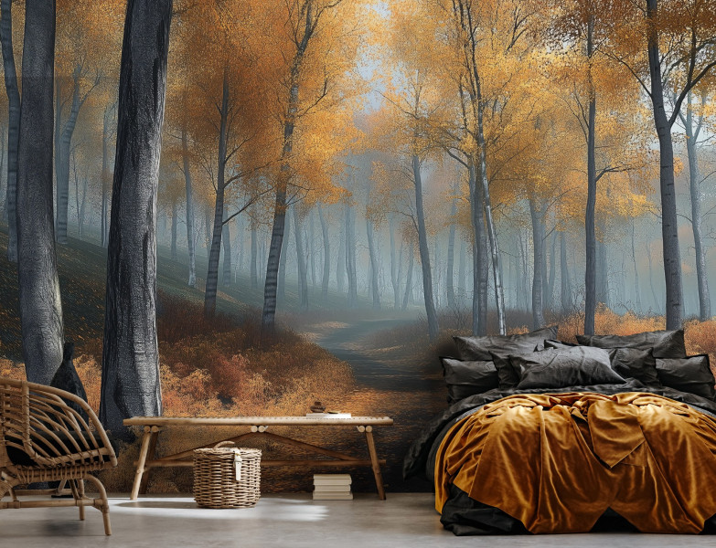 Fototapeta 3D Las Drzewa Natura Sypialnia Salon Tapeta Flizelina 250X175