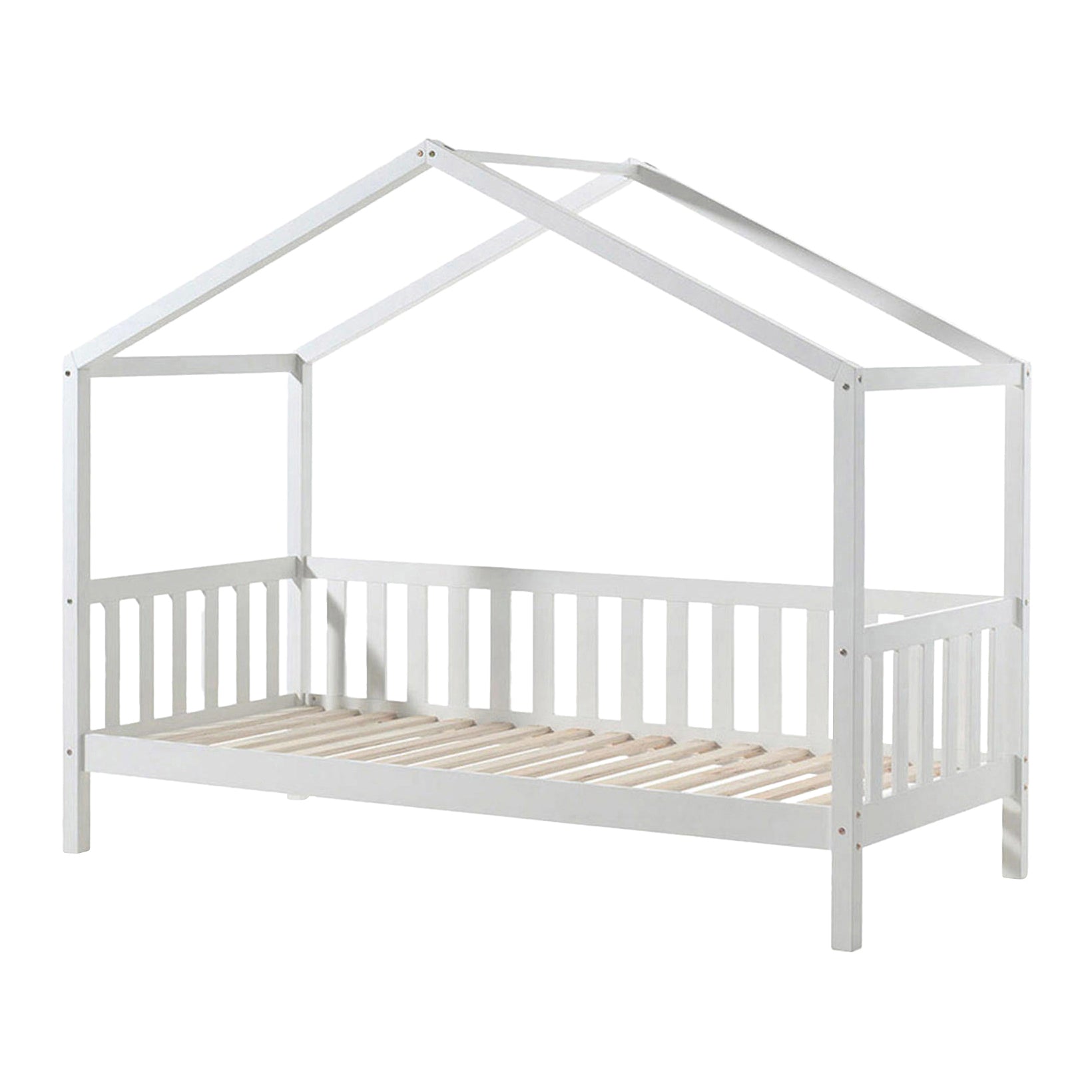 Vipack Dallas Huisbed met Hekje 90 x 200 cm - Wit