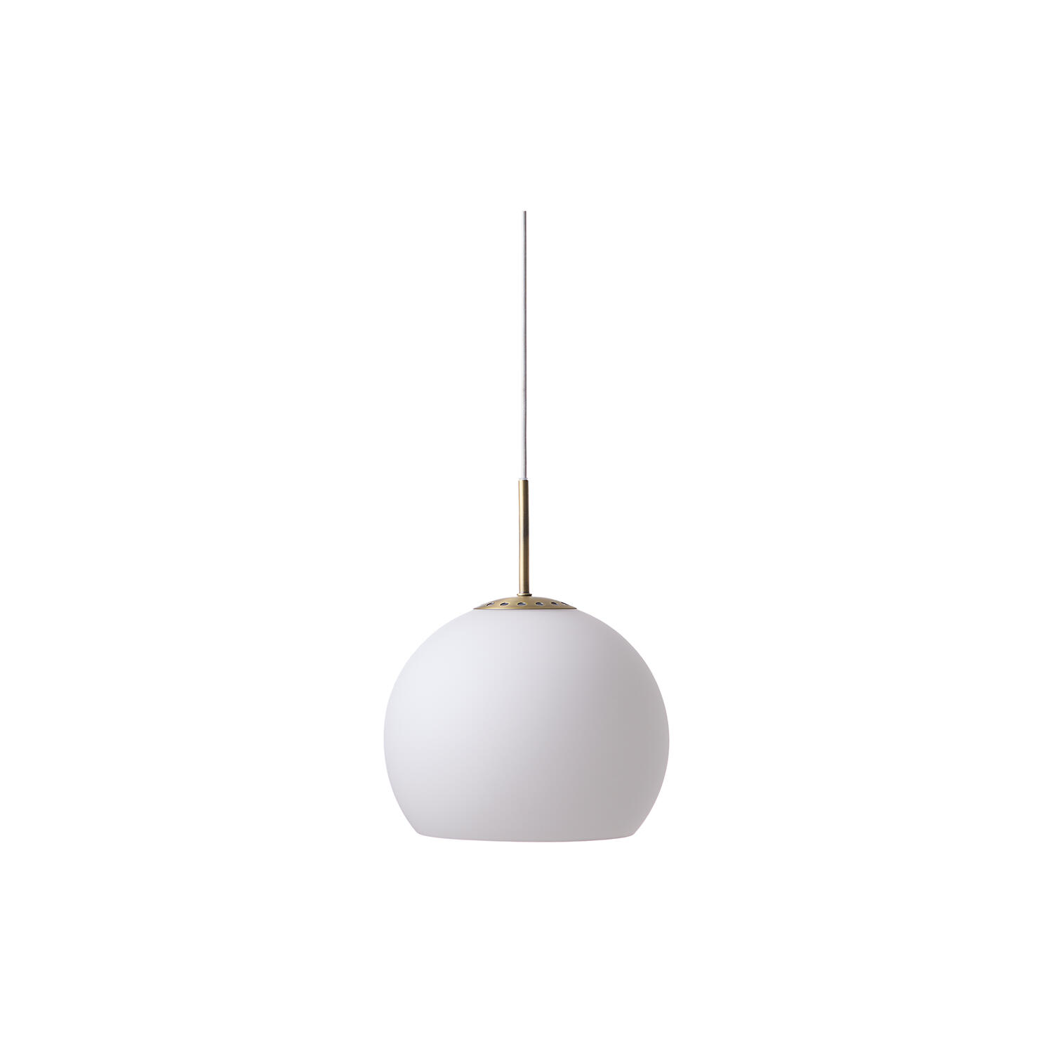 Ball Glass Pendant, opal white