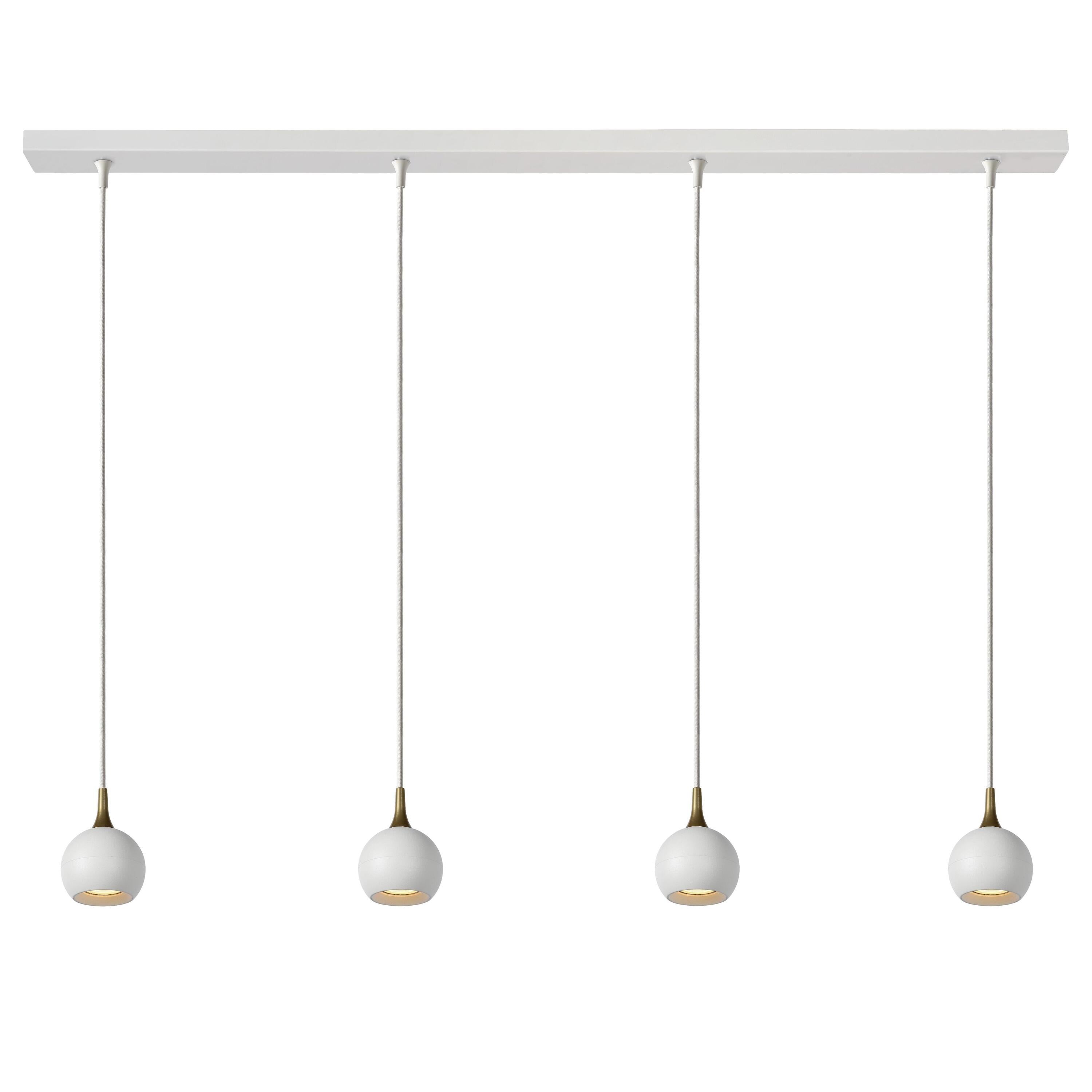 Favori 4 cluster hanglamp lineair wit