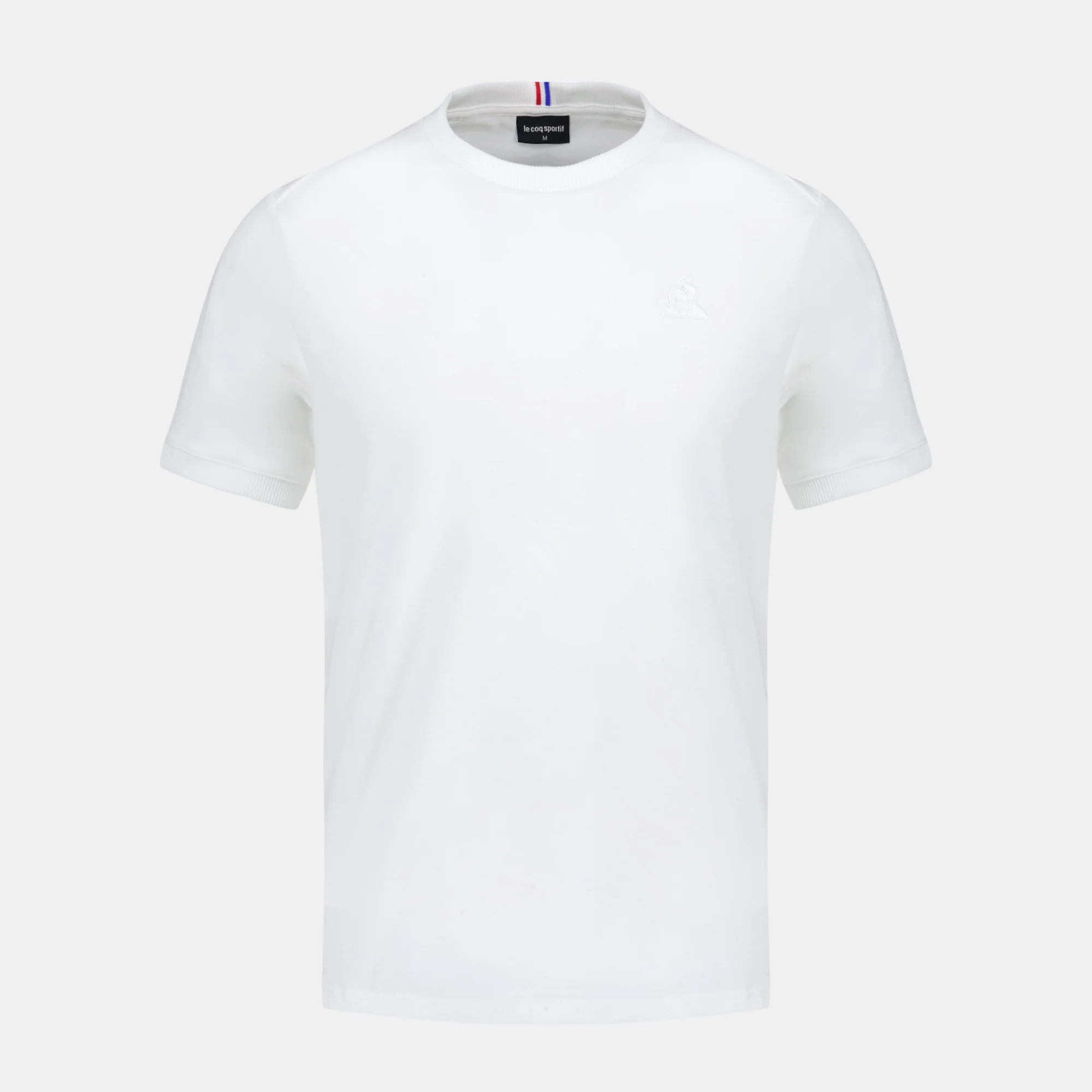 T-shirt Essentiel en jersey de coton avec logo brodé ton sur ton
