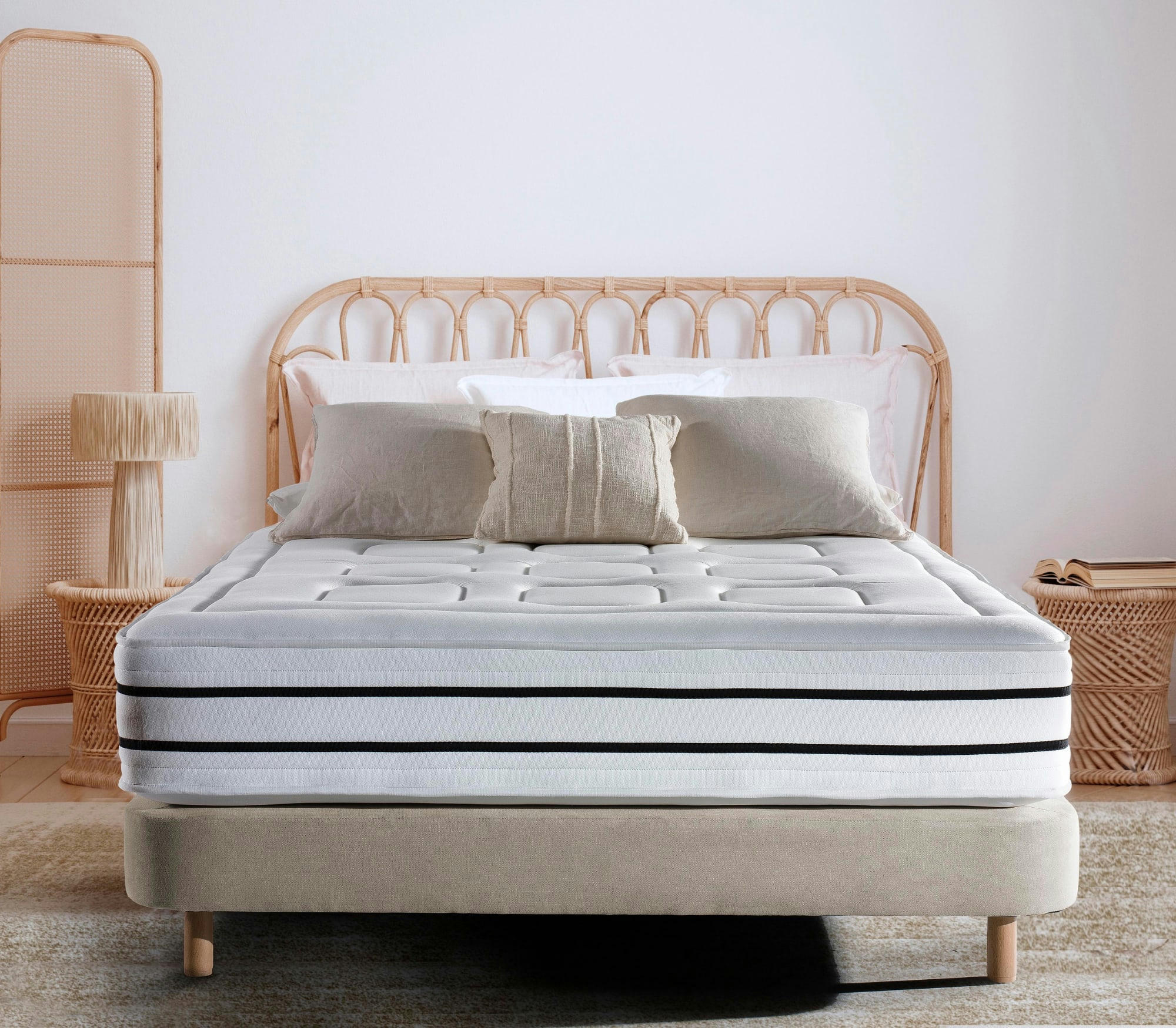 MONACO - Matelas Ressorts ensachés et mémoire de forme  150x200 cm