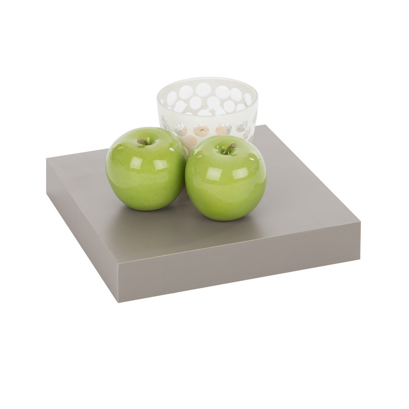 Tablette murale taupe 23 x 23,5 x 3,8 cm PRACTO HOME