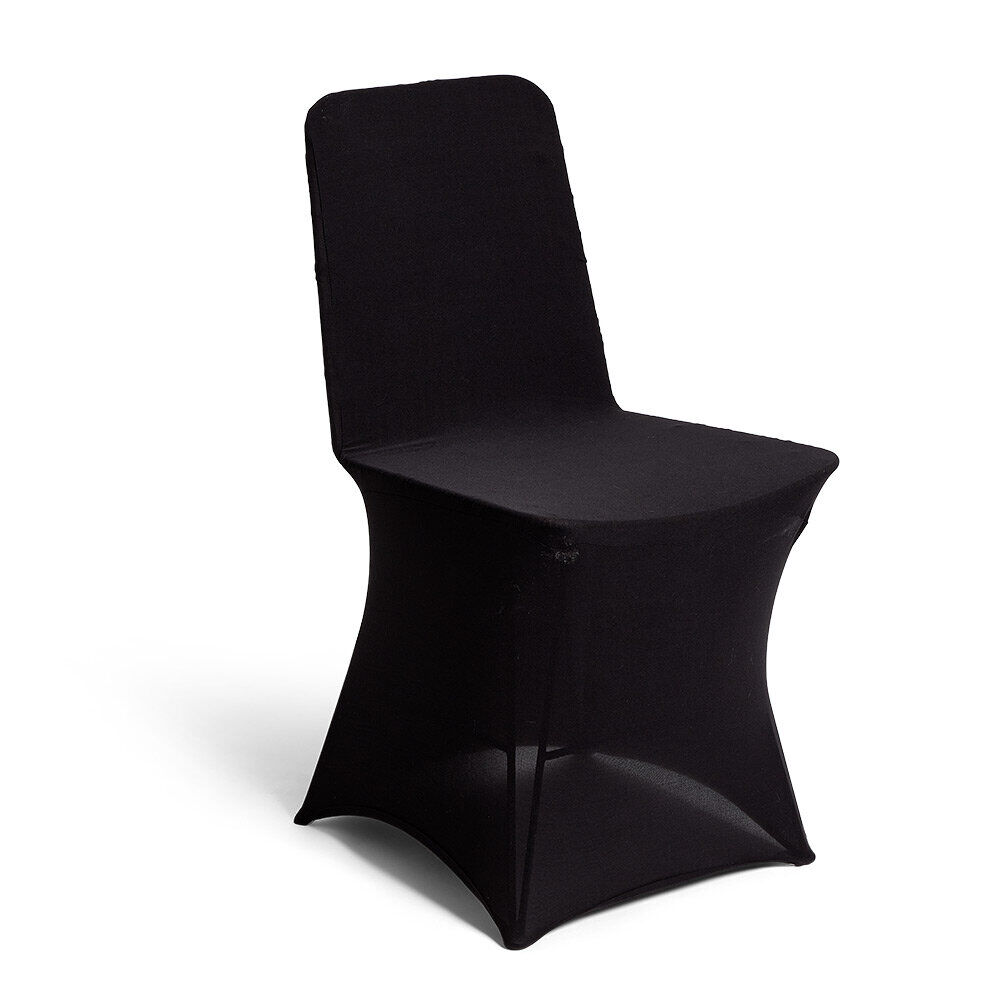 Housse de chaise extensible noire L44xP39XH91cm