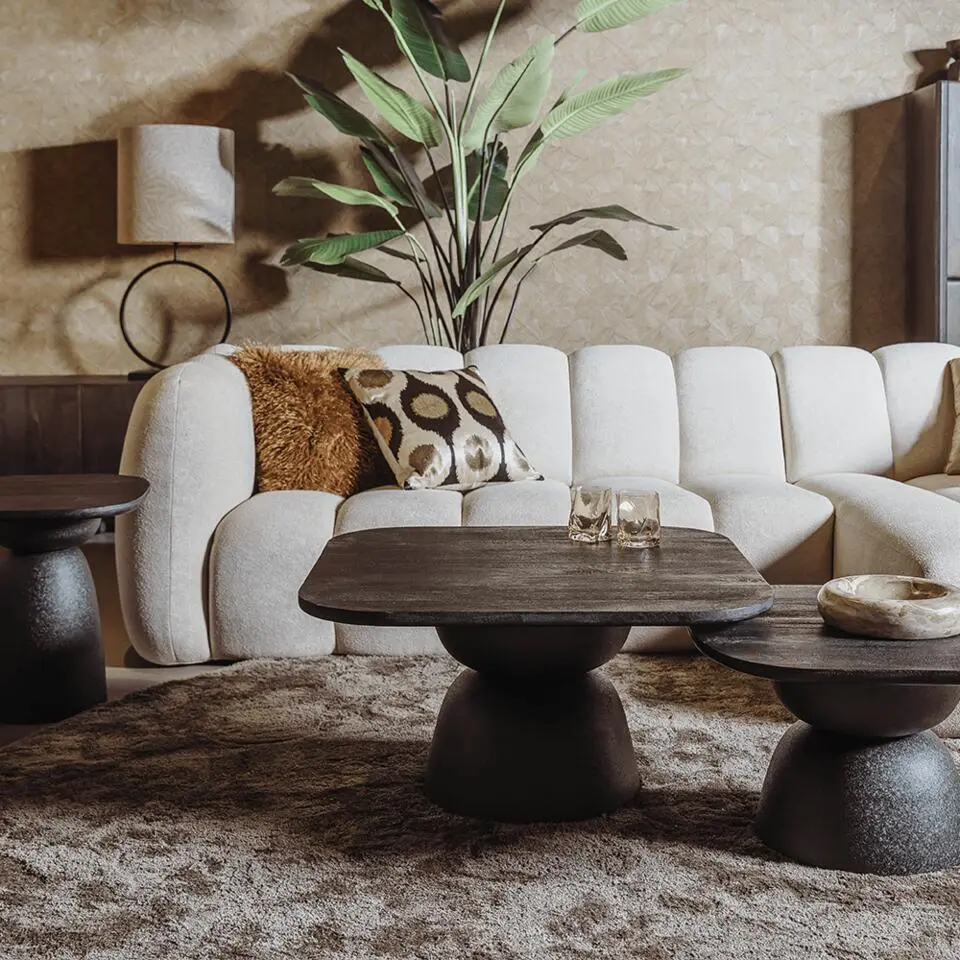 Tower Living - Barza bijzettafel - 45 cm - zwart