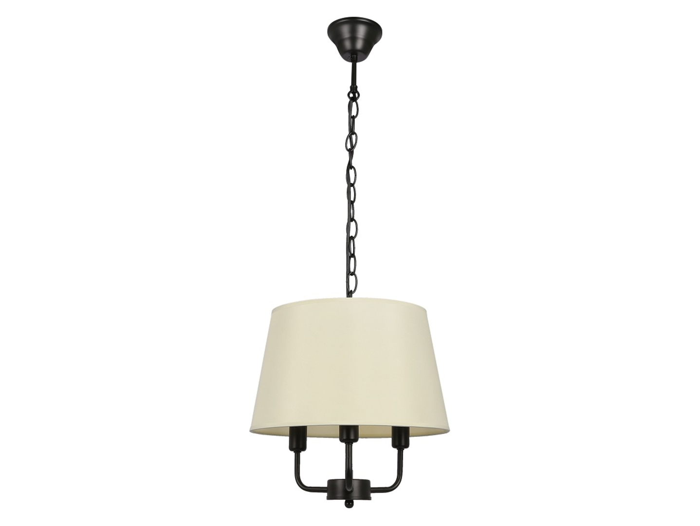 Lampa wisząca Pasteri 3-punktowa metalowa czarna